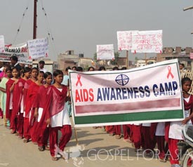 200-Member Rally Promotes AIDS Awareness - Gospel for Asia -KP Yohannan