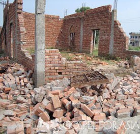 Church Building Destroyed