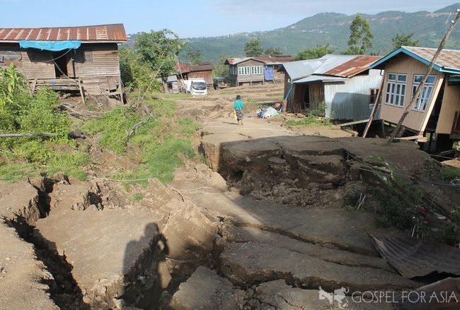 In one city in Myanmar, a landslide destroyed hundreds of homes.