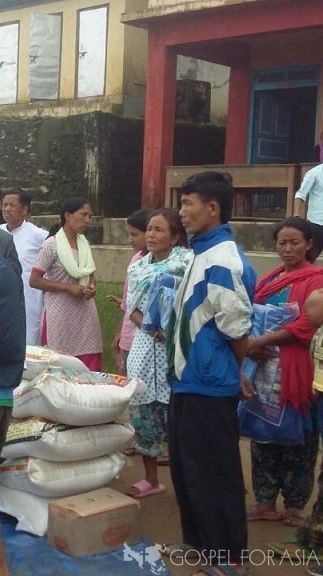 Landslide Victims Receive Comfort and Aid