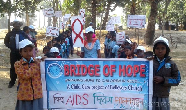 Bridge of Hope children raise awareness for World AIDS Day