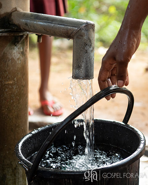 Jesus wells provide safe, clean drinking water.