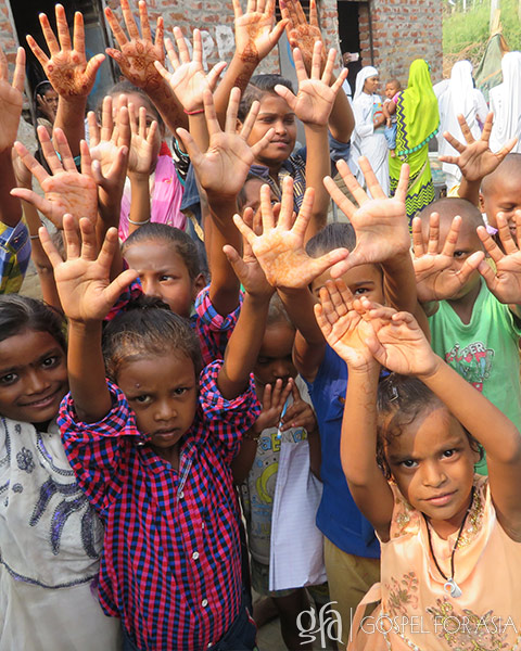 Children in slums are now being taught basic hygiene like washing their hands.